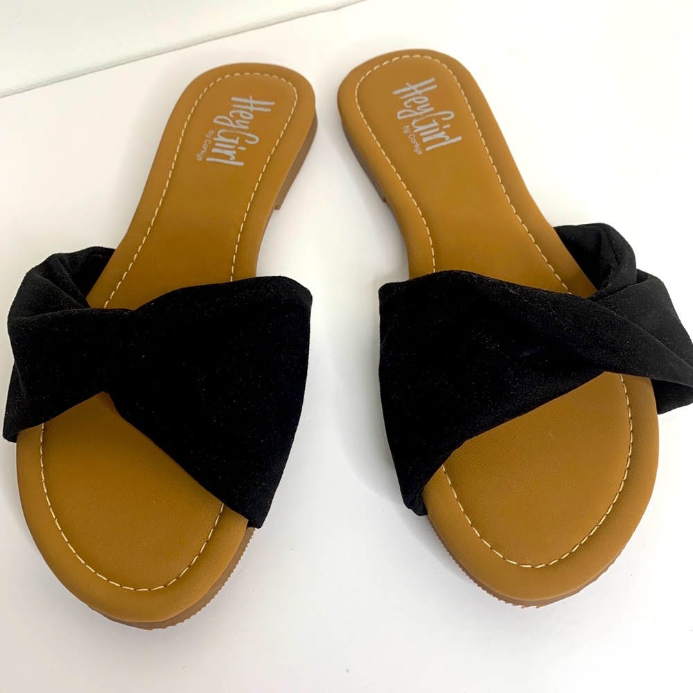 Hey Girl by Corkys Lemonade Black Slip On Shoes Size 10 New Without Tag or Box